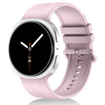 Cinturino in silicone a righe verticali tinta unita per Galaxy Watch9 / 8 / 9 Classic / 8 Classic, Size: L, Size: S