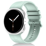 Cinturino in silicone a righe verticali tinta unita per Galaxy Watch9 / 8 / 9 Classic / 8 Classic, Size: L, Size: S