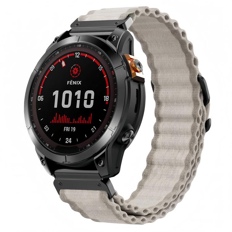 Cinturino per orologio in nylon con texture a onde oceaniche., For Gamin 26mm, For Gamin 22mm, For Gamin 20mm