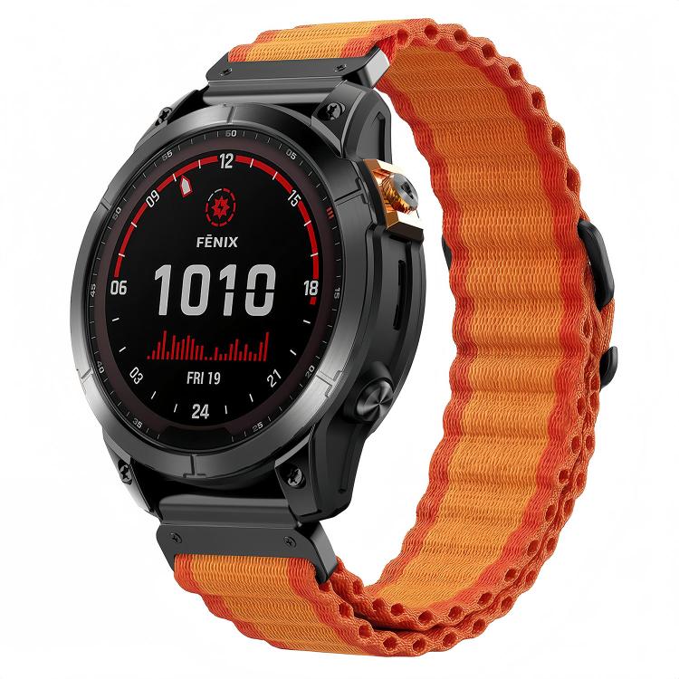 Cinturino per orologio in nylon con texture a onde oceaniche., For Gamin 26mm, For Gamin 22mm, For Gamin 20mm