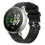 Cinturino per orologio in silicone traforato con texture a onde., 20mm