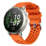Cinturino per orologio in silicone traforato con texture a onde., 20mm