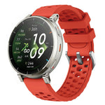 Cinturino per orologio in silicone traforato con texture a onde., 20mm