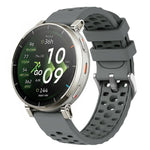 Cinturino per orologio in silicone traforato con texture a onde., 20mm