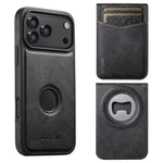 Custodia per telefono Suteni G1S5 2 in 1 con apribottiglie magnetico rimovibile, porta carte e retro in pelle bovina., For iPhone 17 Pro Max, For iPhone 17 Pro, For iPhone 17, For iPhone Air, For iPhone 16 Pro Max, For iPhone 16 Pro, For iPhone 16 Plus...