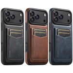 Custodia per telefono Suteni G1S5 2 in 1 con apribottiglie magnetico rimovibile, porta carte e retro in pelle bovina., For iPhone 17 Pro Max, For iPhone 17 Pro, For iPhone 17, For iPhone Air, For iPhone 16 Pro Max, For iPhone 16 Pro, For iPhone 16 Plus...