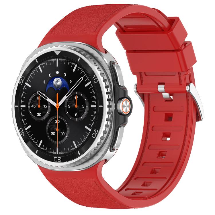 Cinturino per orologio in similpelle vegana con inserti in silicone., For Samsung Galaxy Watch8 / Watch8 Classic