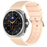 Cinturino per orologio in similpelle vegana con inserti in silicone., For Samsung Galaxy Watch8 / Watch8 Classic