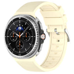 Cinturino per orologio in similpelle vegana con inserti in silicone., For Samsung Galaxy Watch8 / Watch8 Classic