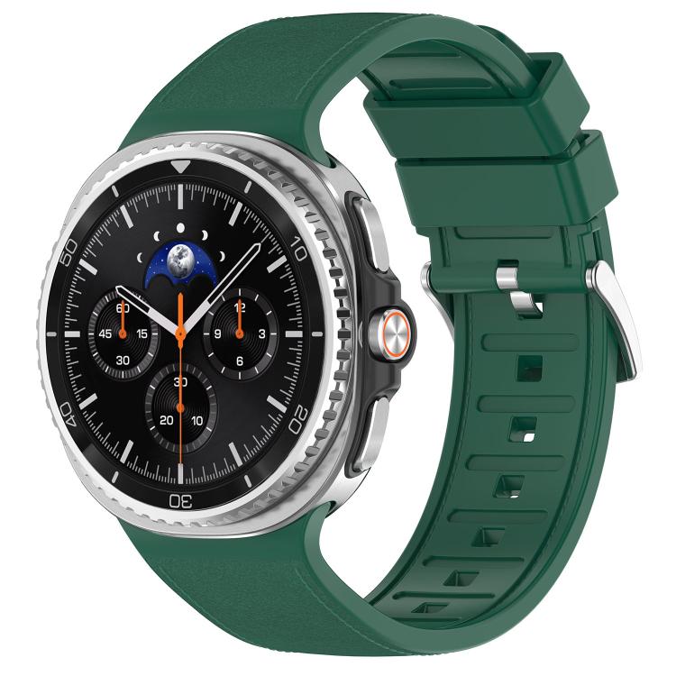 Cinturino per orologio in similpelle vegana con inserti in silicone., For Samsung Galaxy Watch8 / Watch8 Classic