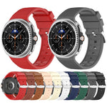 Cinturino per orologio in similpelle vegana con inserti in silicone., For Samsung Galaxy Watch8 / Watch8 Classic