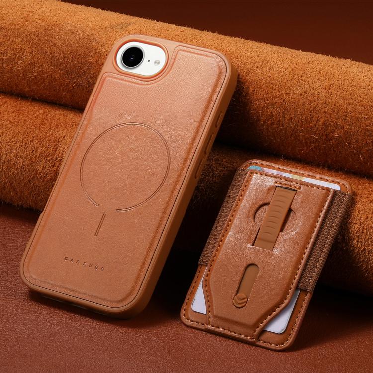 Custodia per telefono CaseNeo Retro con cinturino da polso elastico, porta carte e retro magnetico., For iPhone 17e / 16e, For iPhone 17 Pro Max, For iPhone 17 Pro, For iPhone 17, For iPhone Air, For iPhone 16 Pro Max