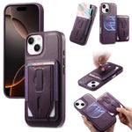 Custodia per telefono CaseNeo Retro con cinturino da polso elastico, porta carte e retro magnetico., For iPhone 15, For iPhone 14, For iPhone 14 Pro, For iPhone 14 Pro Max, For iPhone 13 Pro Max, For iPhone 13 Pro