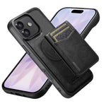 Custodia per telefono Suteni G5S5 2 in 1 con apribottiglie magnetico rimovibile, porta carte e retro in pelle bovina., For iPhone 17 Pro Max, For iPhone 17 Pro, For iPhone 17, For iPhone Air, For iPhone 16 Pro Max, For iPhone 16 Pro, For iPhone 16 Plus...