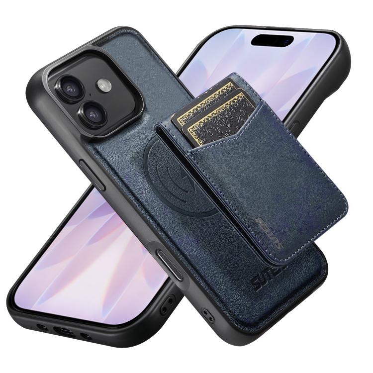 Custodia per telefono Suteni G5S5 2 in 1 con apribottiglie magnetico rimovibile, porta carte e retro in pelle bovina., For iPhone 17 Pro Max, For iPhone 17 Pro, For iPhone 17, For iPhone Air, For iPhone 16 Pro Max, For iPhone 16 Pro, For iPhone 16 Plus...