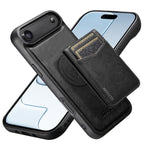 Custodia per telefono Suteni G5S5 2 in 1 con apribottiglie magnetico rimovibile, porta carte e retro in pelle bovina., For iPhone 17 Pro Max, For iPhone 17 Pro, For iPhone 17, For iPhone Air, For iPhone 16 Pro Max, For iPhone 16 Pro, For iPhone 16 Plus...
