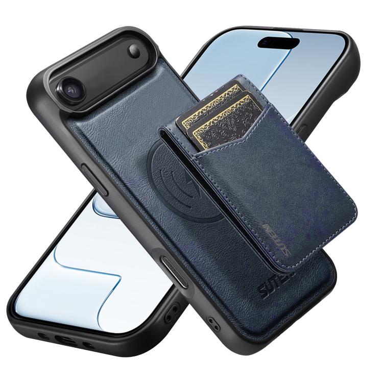Custodia per telefono Suteni G5S5 2 in 1 con apribottiglie magnetico rimovibile, porta carte e retro in pelle bovina., For iPhone 17 Pro Max, For iPhone 17 Pro, For iPhone 17, For iPhone Air, For iPhone 16 Pro Max, For iPhone 16 Pro, For iPhone 16 Plus...