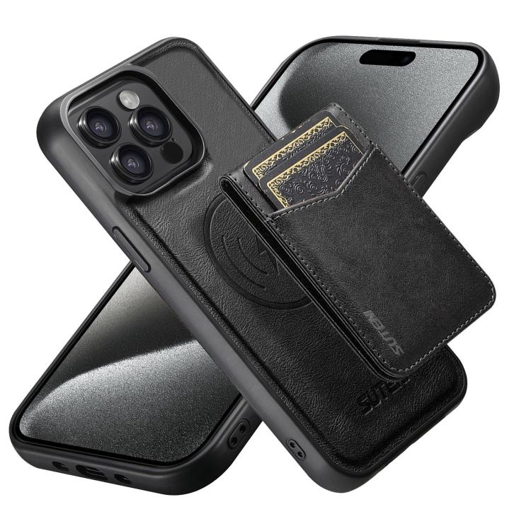 Custodia per telefono Suteni G5S5 2 in 1 con apribottiglie magnetico rimovibile, porta carte e retro in pelle bovina., For iPhone 15 Pro Max, For iPhone 15 Pro, For iPhone 15 Plus, For iPhone 15, For iPhone 14 Plus, For iPhone 14, For iPhone 14 Pro    ...