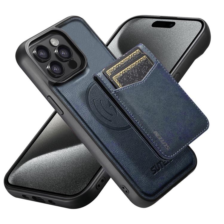 Custodia per telefono Suteni G5S5 2 in 1 con apribottiglie magnetico rimovibile, porta carte e retro in pelle bovina., For iPhone 15 Pro Max, For iPhone 15 Pro, For iPhone 15 Plus, For iPhone 15, For iPhone 14 Plus, For iPhone 14, For iPhone 14 Pro    ...