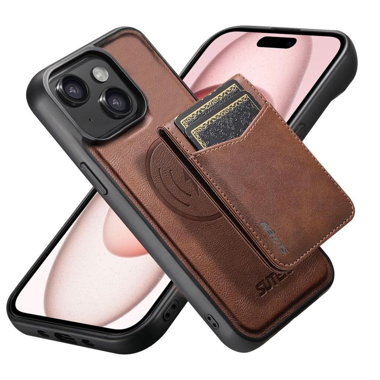 Custodia per telefono Suteni G5S5 2 in 1 con apribottiglie magnetico rimovibile, porta carte e retro in pelle bovina., For iPhone 15 Pro Max, For iPhone 15 Pro, For iPhone 15 Plus, For iPhone 15, For iPhone 14 Plus, For iPhone 14, For iPhone 14 Pro    ...