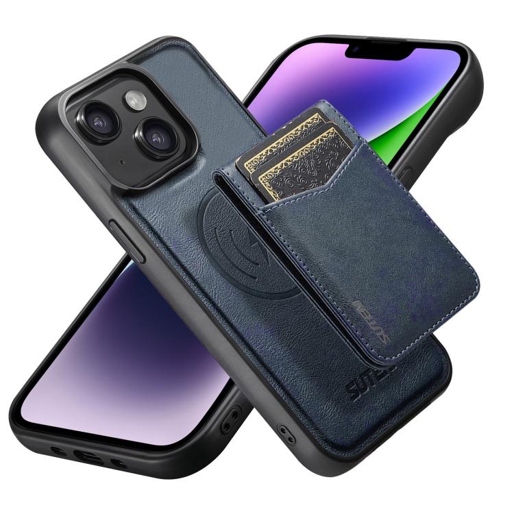 Custodia per telefono Suteni G5S5 2 in 1 con apribottiglie magnetico rimovibile, porta carte e retro in pelle bovina., For iPhone 15 Pro Max, For iPhone 15 Pro, For iPhone 15 Plus, For iPhone 15, For iPhone 14 Plus, For iPhone 14, For iPhone 14 Pro    ...
