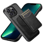 Custodia per telefono Suteni G5S5 2 in 1 con apribottiglie magnetico rimovibile, porta carte e retro in pelle bovina., For iPhone 13 Pro Max, For iPhone 13 Pro, For iPhone 13, For iPhone 12 Pro Max, For iPhone 12 / 12 Pro