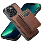 Custodia per telefono Suteni G5S5 2 in 1 con apribottiglie magnetico rimovibile, porta carte e retro in pelle bovina., For iPhone 13 Pro Max, For iPhone 13 Pro, For iPhone 13, For iPhone 12 Pro Max, For iPhone 12 / 12 Pro