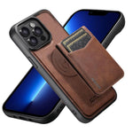 Custodia per telefono Suteni G5S5 2 in 1 con apribottiglie magnetico rimovibile, porta carte e retro in pelle bovina., For iPhone 13 Pro Max, For iPhone 13 Pro, For iPhone 13, For iPhone 12 Pro Max, For iPhone 12 / 12 Pro