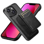 Custodia per telefono Suteni G5S5 2 in 1 con apribottiglie magnetico rimovibile, porta carte e retro in pelle bovina., For iPhone 13 Pro Max, For iPhone 13 Pro, For iPhone 13, For iPhone 12 Pro Max, For iPhone 12 / 12 Pro