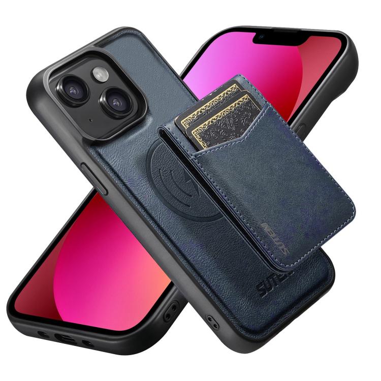 Custodia per telefono Suteni G5S5 2 in 1 con apribottiglie magnetico rimovibile, porta carte e retro in pelle bovina., For iPhone 13 Pro Max, For iPhone 13 Pro, For iPhone 13, For iPhone 12 Pro Max, For iPhone 12 / 12 Pro