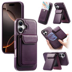 Custodia per telefono CaseNeo Retro Multi-Card Bag con retro magnetico, For iPhone 17e / 16e, For iPhone 17 Pro Max, For iPhone 17 Pro, For iPhone 17, For iPhone Air, FOr iPhone 16 Pro Max