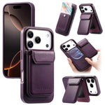 Custodia per telefono CaseNeo Retro Multi-Card Bag con retro magnetico, For iPhone 17e / 16e, For iPhone 17 Pro Max, For iPhone 17 Pro, For iPhone 17, For iPhone Air, FOr iPhone 16 Pro Max