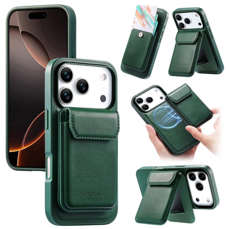 Custodia per telefono CaseNeo Retro Multi-Card Bag con retro magnetico, For iPhone 17e / 16e, For iPhone 17 Pro Max, For iPhone 17 Pro, For iPhone 17, For iPhone Air, FOr iPhone 16 Pro Max