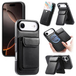 Custodia per telefono CaseNeo Retro Multi-Card Bag con retro magnetico, For iPhone 17e / 16e, For iPhone 17 Pro Max, For iPhone 17 Pro, For iPhone 17, For iPhone Air, FOr iPhone 16 Pro Max