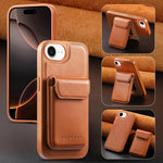 Custodia per telefono CaseNeo Retro Multi-Card Bag con retro magnetico, For iPhone 17e / 16e, For iPhone 17 Pro Max, For iPhone 17 Pro, For iPhone 17, For iPhone Air, FOr iPhone 16 Pro Max