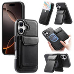 Custodia per telefono CaseNeo Retro Multi-Card Bag con retro magnetico, For iPhone 16 Pro, For iPhone 16 Plus, For iPhone 16, For iPhone 15 Pro Max, For iPhone 15 Pro, For iPhone 15 Plus
