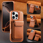 Custodia per telefono CaseNeo Retro Multi-Card Bag con retro magnetico, For iPhone 16 Pro, For iPhone 16 Plus, For iPhone 16, For iPhone 15 Pro Max, For iPhone 15 Pro, For iPhone 15 Plus