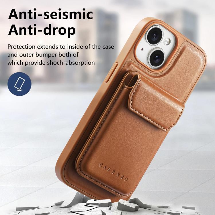 Custodia per telefono CaseNeo Retro Multi-Card Bag con retro magnetico, For iPhone 15, For iPhone 14, For iPhone 14 Pro, For iPhone 14 Pro Max, For iPhone 13 Pro Max, For iPhone 13 Pro