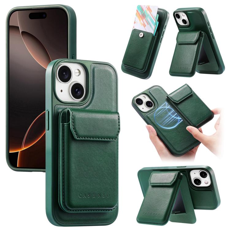 Custodia per telefono CaseNeo Retro Multi-Card Bag con retro magnetico, For iPhone 15, For iPhone 14, For iPhone 14 Pro, For iPhone 14 Pro Max, For iPhone 13 Pro Max, For iPhone 13 Pro