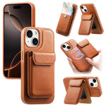 Custodia per telefono CaseNeo Retro Multi-Card Bag con retro magnetico, For iPhone 16 Pro, For iPhone 16 Plus, For iPhone 16, For iPhone 15 Pro Max, For iPhone 15 Pro, For iPhone 15 Plus