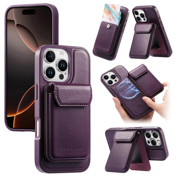 Custodia per telefono CaseNeo Retro Multi-Card Bag con retro magnetico, For iPhone 15, For iPhone 14, For iPhone 14 Pro, For iPhone 14 Pro Max, For iPhone 13 Pro Max, For iPhone 13 Pro