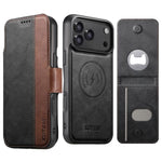 Custodia per telefono Suteni Q07S5 3 in 1 con apribottiglie staccabile, porta carte magnetico e inserti in ecopelle., For iPhone 17 Pro Max, For iPhone 17 Pro, For iPhone 17, For iPhone Air, For iPhone 16 Pro Max, For iPhone 16 Pro, For iPhone 16 Plus ...