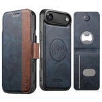 Custodia per telefono Suteni Q07S5 3 in 1 con apribottiglie staccabile, porta carte magnetico e inserti in ecopelle., For iPhone 17 Pro Max, For iPhone 17 Pro, For iPhone 17, For iPhone Air, For iPhone 16 Pro Max, For iPhone 16 Pro, For iPhone 16 Plus ...