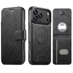 Suteni Q05S5 Custodia per telefono 3 in 1 con apribottiglie staccabile, porta carte magnetico in pelle bovina vegana, For iPhone 17 Pro Max, For iPhone 17 Pro, For iPhone 17, For iPhone Air, For iPhone 16 Pro Max, For iPhone 16 Pro, For iPhone 16 Plus ...