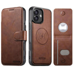 Suteni Q05S5 Custodia per telefono 3 in 1 con apribottiglie staccabile, porta carte magnetico in pelle bovina vegana, For iPhone 17 Pro Max, For iPhone 17 Pro, For iPhone 17, For iPhone Air, For iPhone 16 Pro Max, For iPhone 16 Pro, For iPhone 16 Plus ...