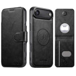 Suteni Q05S5 Custodia per telefono 3 in 1 con apribottiglie staccabile, porta carte magnetico in pelle bovina vegana, For iPhone 17 Pro Max, For iPhone 17 Pro, For iPhone 17, For iPhone Air, For iPhone 16 Pro Max, For iPhone 16 Pro, For iPhone 16 Plus ...