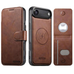 Suteni Q05S5 Custodia per telefono 3 in 1 con apribottiglie staccabile, porta carte magnetico in pelle bovina vegana, For iPhone 17 Pro Max, For iPhone 17 Pro, For iPhone 17, For iPhone Air, For iPhone 16 Pro Max, For iPhone 16 Pro, For iPhone 16 Plus ...