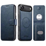 Suteni Q05S5 Custodia per telefono 3 in 1 con apribottiglie staccabile, porta carte magnetico in pelle bovina vegana, For iPhone 17 Pro Max, For iPhone 17 Pro, For iPhone 17, For iPhone Air, For iPhone 16 Pro Max, For iPhone 16 Pro, For iPhone 16 Plus ...