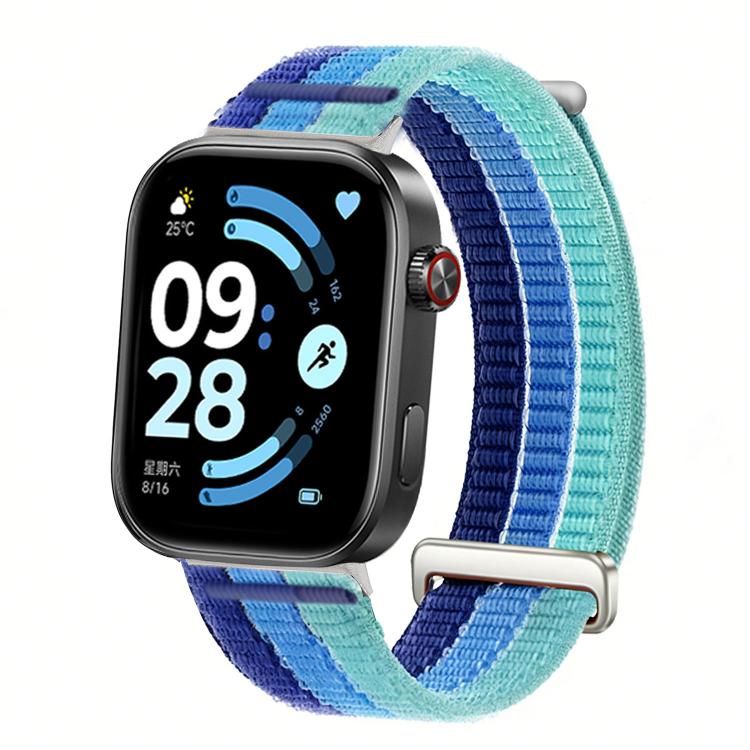 Cinturino per orologio con maglie doppie, in nylon traspirante, morbido come una nuvola, con chiusura in metallo., For Xiaomi Band  10 Pro / Redmi Watch 6 / 5