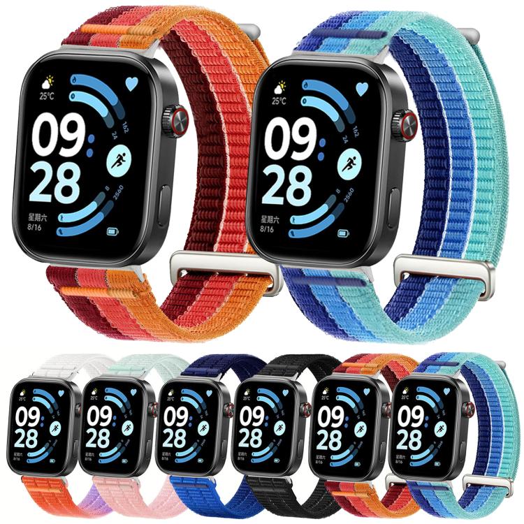 Cinturino per orologio con maglie doppie, in nylon traspirante, morbido come una nuvola, con chiusura in metallo., For Xiaomi Band  10 Pro / Redmi Watch 6 / 5